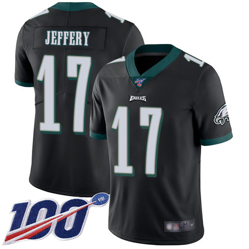 Men Philadelphia Eagles #17 Alshon Jeffery Black Alternate Vapor Untouchable NFL Jersey Limited Player->philadelphia eagles->NFL Jersey